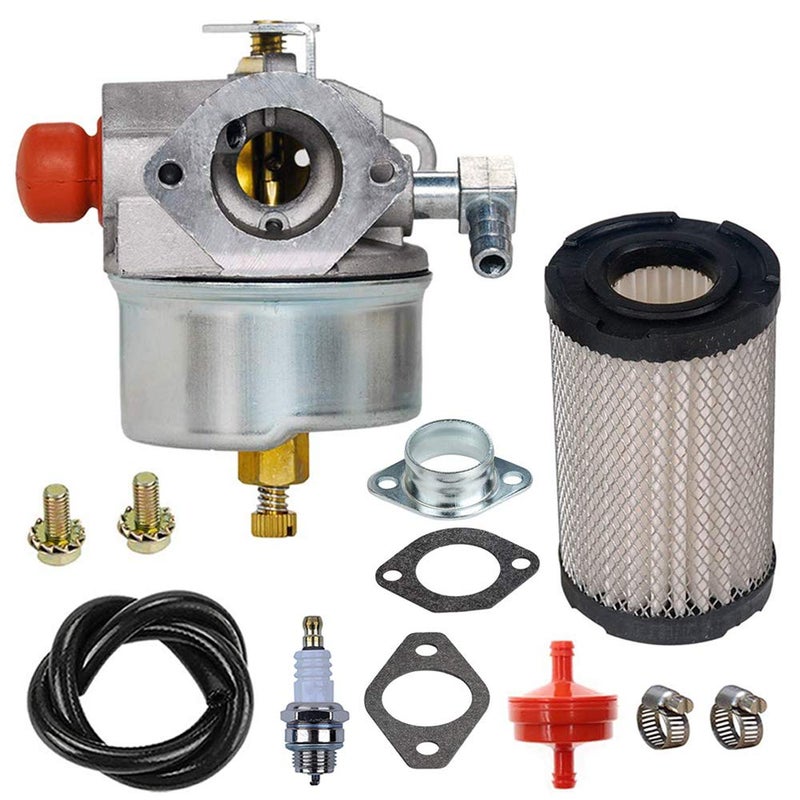 LIYYOO 632795A Carburetor with 35066 Air Filter replacement for Tecumseh 632795 632046A 632078A 632099 TVS90 TVS100 ECV100 TVS120 TVS105 TVS115 TVXL115 TVXL90 TNT120 LAV35 TVXL115 TVS75 TVXL105 Engine Carb - Image 1
